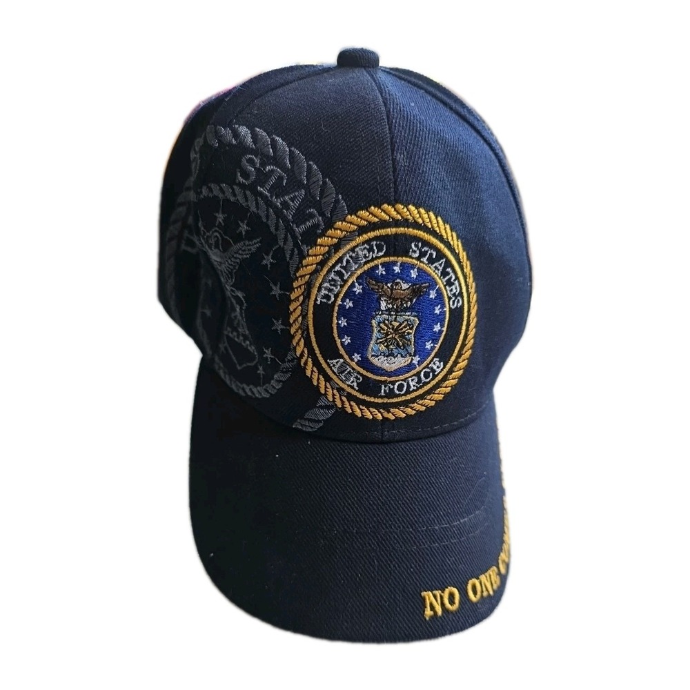 US‎ Air Force Baseball Cap Hat With Eagle And Shield No One Comes Close